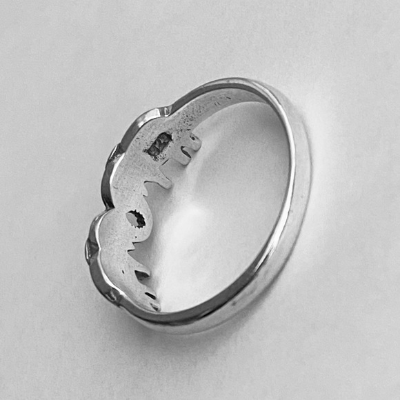 Sterling Silver Small Kissing Elephant Ring, Spirit Animal, Silver Rings, Luck - Picture 12 of 12